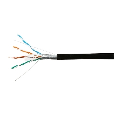 Кабель SkyNet Standart FTP outdoor 4x2x0,48, медный, FLUKE TEST, кат.5e, однож., 305 м, box, черный