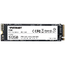 Накопитель SSD Patriot P300, 512Gb, PCIe 3.0 x4, M.2 2280, NVMe, R/W 1700/1200