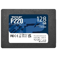 Накопитель SSD Patriot P220, 128Gb, SATA III, 2.5