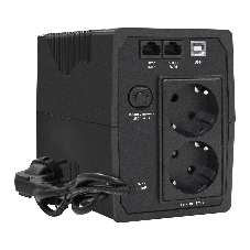 Источник бесперебойного питания ExeGate Power Back BNB-850.LED.AVR.2SH.RJ.USB <850VA/480W, LED, AVR, 2*Schuko, RJ45/11, USB, Black>
