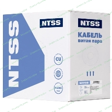 Кабель информационный NTSS NTSS-IN-UUTP4-5E-LSZH-GY cat.5E U/UTP 4 пары 24AWG LSZH внутренний 305м серый