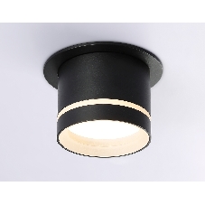 Светильник Ambrella light TA1432 SBK/FR черный песок/белый матовый GX53 D85*95
