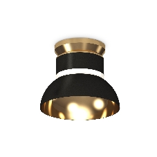 Светильник Ambrella Light XS8102061 SBK/PYG/CL черный песок/золото желтое полированное/прозрачный GX53 (N8909, C8102, N8145)