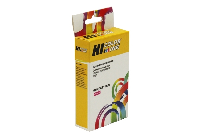 Картридж HP DJ IA 3525/5525/4515/4525, №655 (Hi-Black) CZ111AE, M     