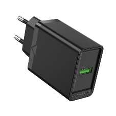 Сетевое зарядное устройство Vention на 1 порт USB A QC 3.0 2.4A черный Сетевое зарядное устройство Vention на 1 порт USB A QC 3.0 2.4A черный