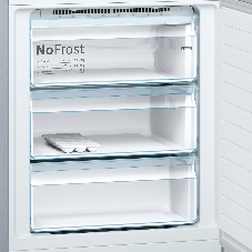 Холодильник Bosch KGN49XL30U нержавеющая сталь двухкамерный 330/105л морозилка снизу, No Frost