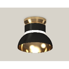 Светильник Ambrella Light XS8102061 SBK/PYG/CL черный песок/золото желтое полированное/прозрачный GX53 (N8909, C8102, N8145)