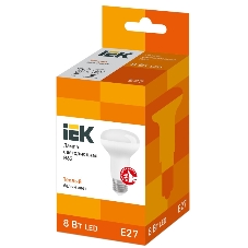 Лампа cветодиодная Iek LLE-R63-8-230-30-E27 ECO R63 рефлектор 8Вт 230В 3000К E27 IEK