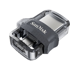 Флешка USB SanDisk DD3 Ultra (SDDD3-032G-G46), 32Gb, USB 3.0/microUSB, R/W 130/30, черный