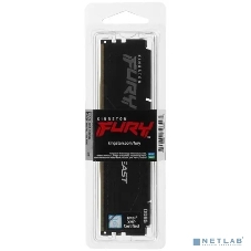 Оперативная память Kingston Fury Beast, DDR5, 32GB (1x32GB), 5200MHz, CL40, DIMM, радиатор, черный