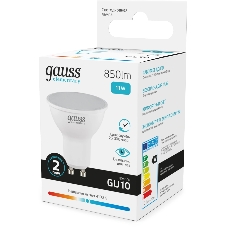 Лампа светодиодная Gauss Elementary 13621 11Вт цок.:GU10 софит 180B св.свеч.бел.нейт. MR16 (упак.:10шт)