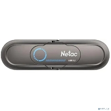 Флешка USB Netac US9 (NT03US9C-512G-32TA), 512Gb, USB 3.2 Gen2 Type-A/USB Type-C, R/W 1000/900, серебристый
