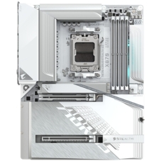 Материнская плата Gigabyte X870 AORUS STEALTH ICE, AM5, AMD X870, 4xDDR5, 2xSATA, 4xM.2, 1xPCIe 5.0 x16, 1xPCIe 4.0 x16, 1xHDMI, 1x5Gb LAN, Wi-Fi 7, Bluetooth 5.4, 2xUSB-C 40Gbps (USB4), 1xUSB-C 10Gbps, 4xUSB-A 10Gbps, 4xUSB-A 5Gbps, 4xUSB-A 2.0, 3x3.5 мм + S/PDIF оптический, 7.1, ATX