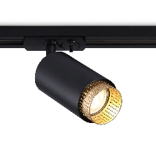 Трековый однофазный светильник Ambrella light GL5162 BK/GD черный/золото GU10 max 12W D60*190