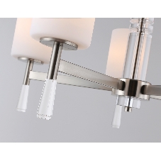 Люстра Ambrella light LH56251/5 SN/FR никель/белый матовый E27/5 max 60W D600*590