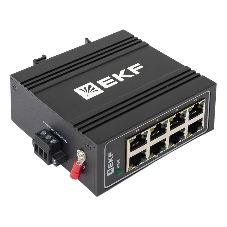 Коммутатор EKF TSX-U-8T, 8×100 Мбит/с, неуправляемый