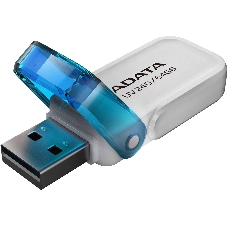 Флешка USB ADATA UV240 (AUV240-64G-RWH), 64Gb, USB 2.0, R/W 15/5, белый/синий