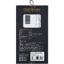 Портативный аккумулятор GoPower PB03-10 10000mAh 3.0A 22.5W 2USB/Type-C белый (1/50)