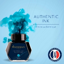 Флакон с чернилами Waterman (CWS0110810) Inspired Blue чернила, 50мл для ручек перьевых