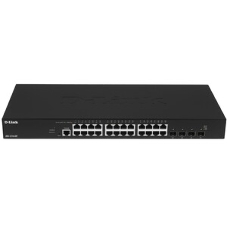 Коммутатор D-Link DXS-1210-28S/A1A, 24×10 Гбит/с SFP+ + 4×10 Гбит/с Combo, управляемый