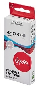Картридж струйный Sakura 0350C001 (471XL GY) для Canon, серый, 10,8 мл., 350 к.