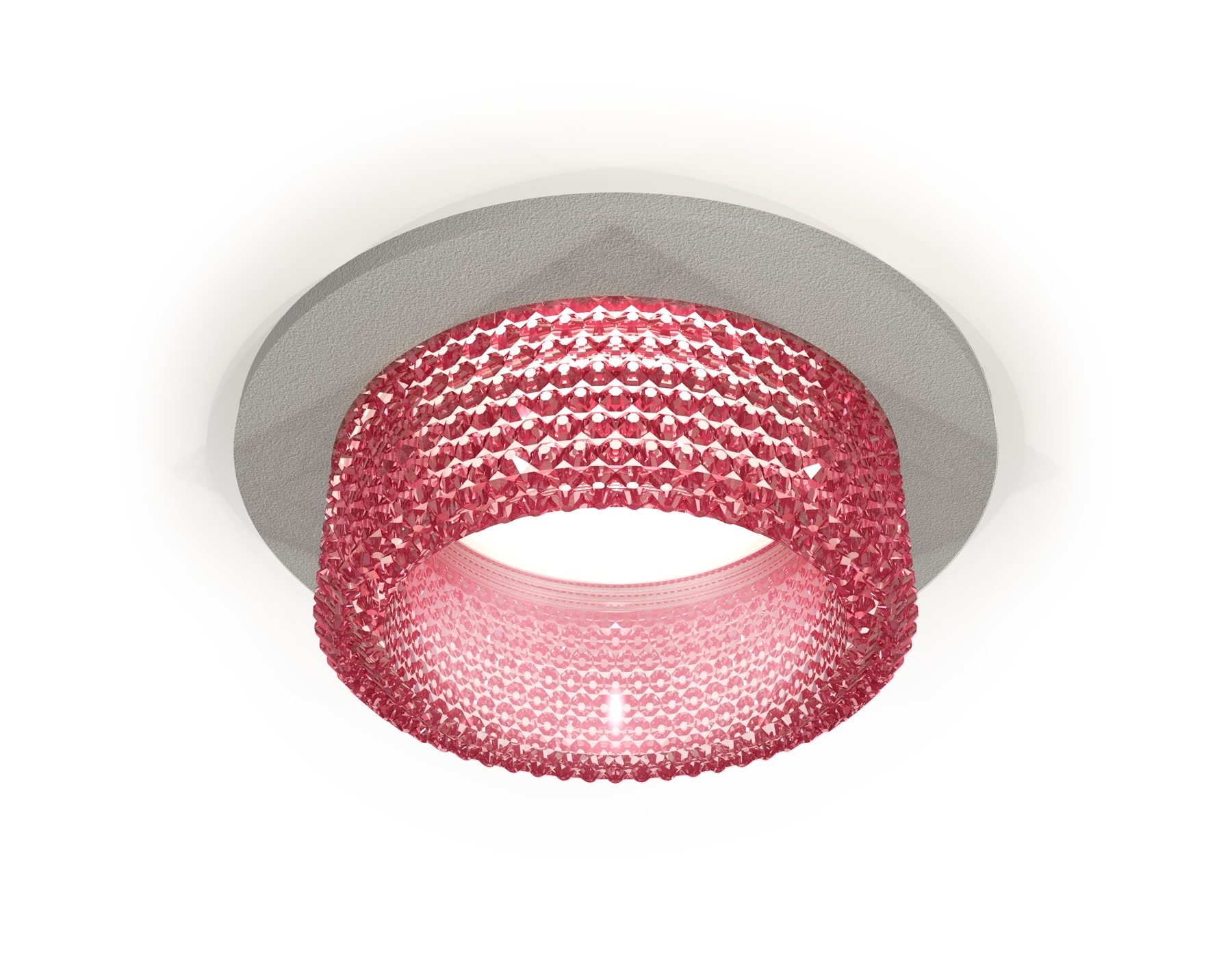 Комплект встраиваемого светильника Ambrella light XC6514042 SGR/PI серый песок/розовый MR16 GU5.3 (C6514, N6152)