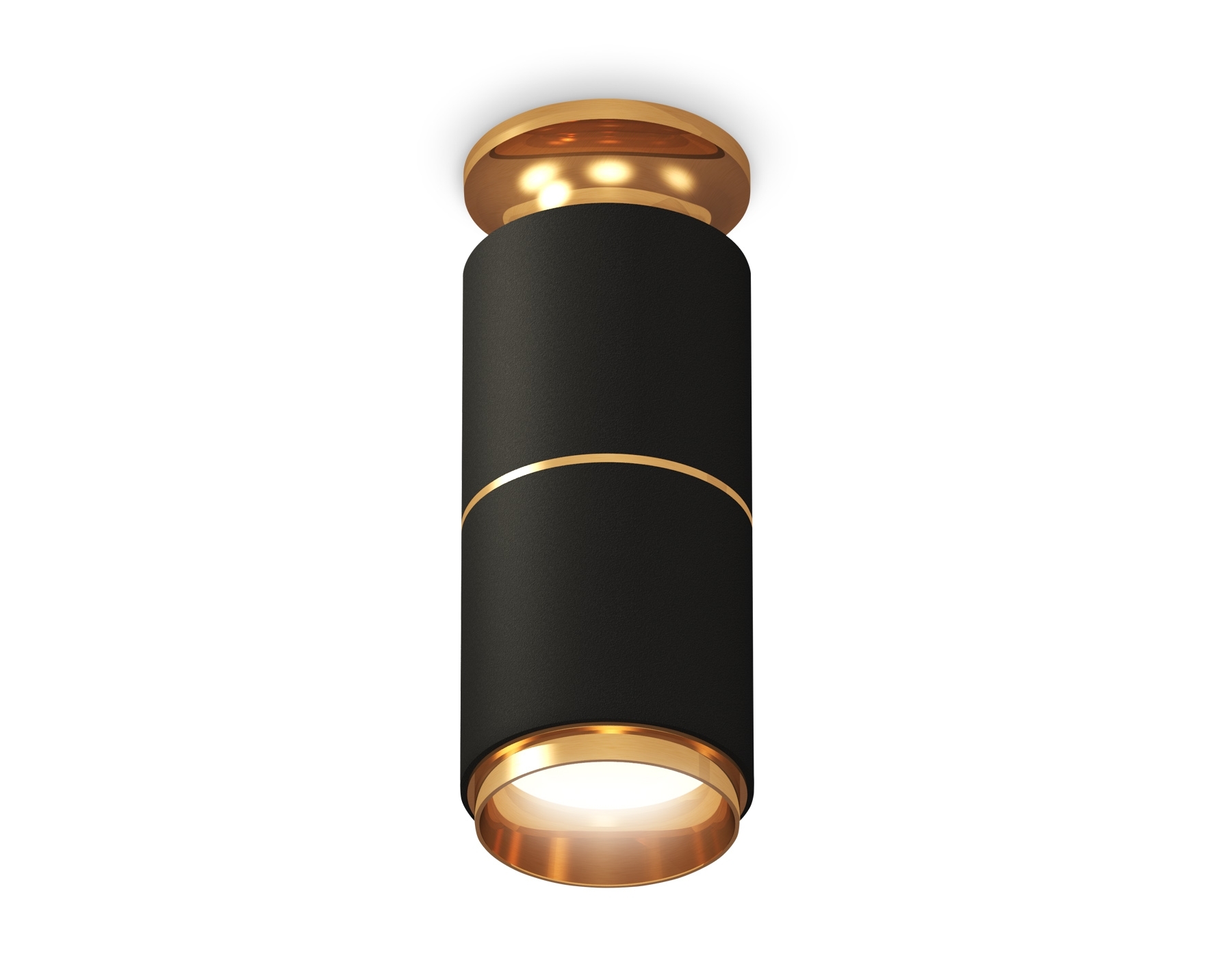 Светильник Ambrella Light XS6302240 SBK/PYG черный песок/золото желтое полированное MR16 GU5.3 (N6905, C6302, A2062, N6124)