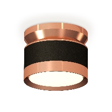 Светильник Ambrella Light XS8102065 SBK/PPG черный песок/золото розовое полированное GX53 (N8912, C8102, N8126)