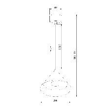 50316 LED 16W 3000K / Светильник подвесной светодиодный / золотой