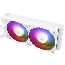 Водяное охлаждение для процессора Thermalright Grand Vision 240 (240mm, LED, White, ARGB/Fans: 2x120mm, 80.45CFM, 29.4dBA, 2150RPM/Pump height 72.5mm, 6400RPM, Rad thickness 27mm/S: 1700, 1200, 1851, 115X, 2011, 2066, AM5, AM4)