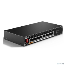 Коммутатор Dahua DH-SF1008LP, 8×100 Мбит/с, неуправляемый