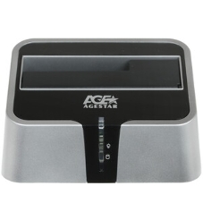 Док-станция для HDD AgeStar 3CBT2 SATA II пластик серебристый 1