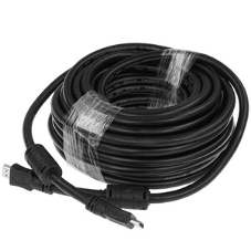 Кабель Cablexpert HDMI CC-HDMI4-15M, 19M/19M, v2.0, медь, позол.разъемы, экран, 15м, черный, пакет