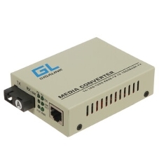 Медиаконвертер GIGALINK GL-MC-UTPF-SC1G-18SM-1310 - UTP, 100/1000Мбит/c, WDM, LFP, SM, SC, Tx:1310/Rx:1550, 18 дБ (до 20 км)