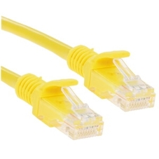 Патч-корд медный UTP Cablexpert PP10-3M/Y cat.5e, 3м, литой, многожильный, желтый