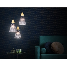 Светильник Ambrella light LH58112/3 BK/LW/SM черный/светлое дерево/дымчатый E14*3 max 40W D270*1200