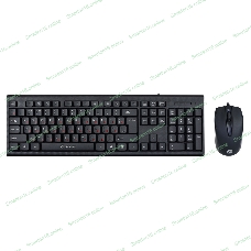 Комплект клавиатура+мышь Oklick 630M проводной, USB, 1600 DPI, чёрный