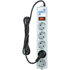 Сетевой фильтр Powercube SPG-B-15 5 м, 5 розеток, серый, коробка