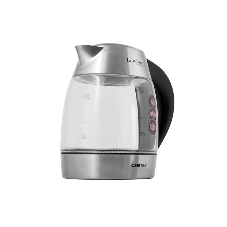 Чайник электрический Centek CT-0059 London, стекло, 1.8л, 2200Вт, LED-подсветка, отделка нерж.