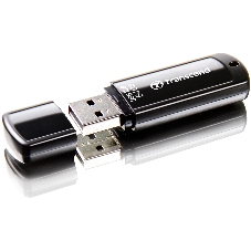 Флешка USB Transcend JetFlash 350 (TS64GJF350), 64Gb, USB 2.0, R/W 15/7, черный