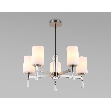 Люстра Ambrella light LH56251/5 SN/FR никель/белый матовый E27/5 max 60W D600*590