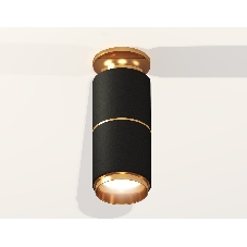 Светильник Ambrella Light XS6302240 SBK/PYG черный песок/золото желтое полированное MR16 GU5.3 (N6905, C6302, A2062, N6124)