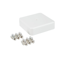 Коробка КМ41212-01 распаячная IEK UKO10-075-075-020-K01 для о/п 75х75х20 мм белая (6 клемм 6мм2)
