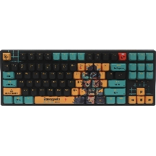 Клавиатура A4Tech Bloody AT87 Renegade проводная USB черный/зеленый