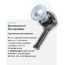 Наушники TWS Realme Buds T200x голубой, внутриканальные, Bluetooth, до 30 ч