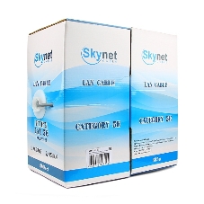 Кабель SkyNet Standart FTP indoor 2x2x0,48, медный, FLUKE TEST, кат.5e, однож., 305 м, box, серый