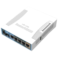 Сетевое оборудование MikroTik RB962UiGS-5HacT2HnT Роутер 2.4+5ГГц, 802.11a/b/g/n/ac, 5x Ethernet 1G, 1x SFP