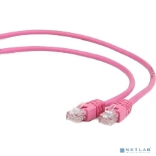 Патч-корд UTP Cablexpert cat.5e, 0.5м, литой, многожильный, розовый