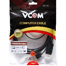Кабель-переходник HDMI(M) +USB---> DP(M) 4K*60Hz 1.8M, VCOM