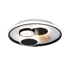 Светильник Ambrella light FL4802 WH/BK белый/черный 3000K-6400K 70W D500*95 (ПДУ ИК)